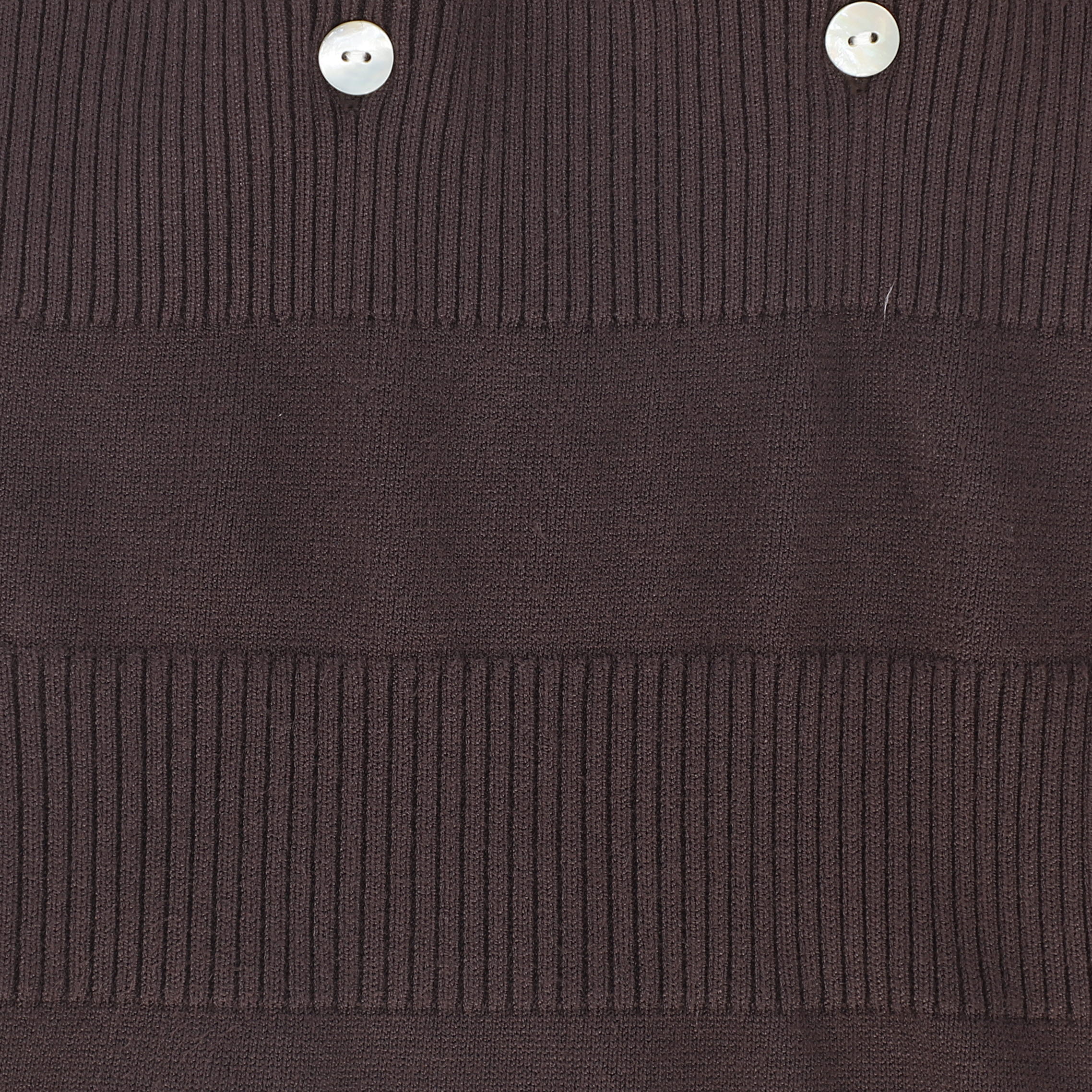 LE BOURDON BROWN KNIT SUSPENDER OVERALLS [FINAL SALE] - Image 3
